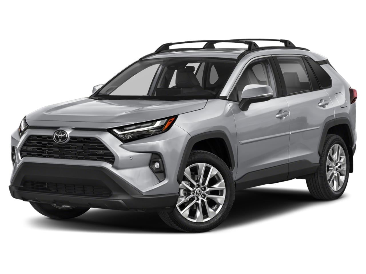 2023 Toyota RAV4 XLE Premium AWD (Natl) in Silver Sky Metallic — front three-quarter view