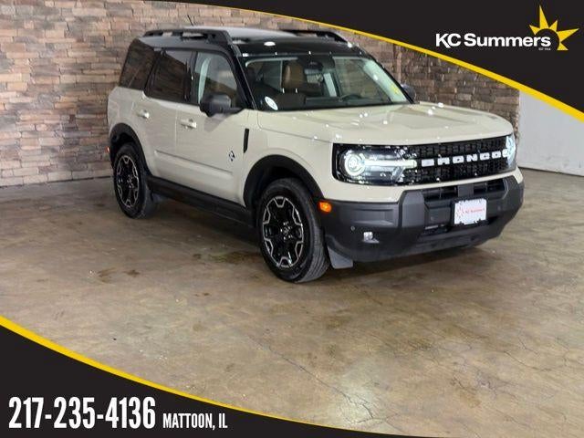 2025 Ford Bronco Sport Outer Banks 4x4 in Desert Sand — front three-quarter view