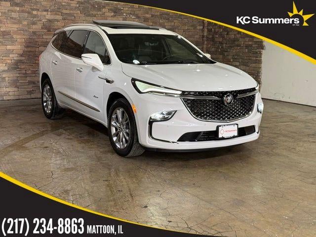 2024 Buick Enclave Avenir AWD in White Frost Tricoat — front three-quarter view