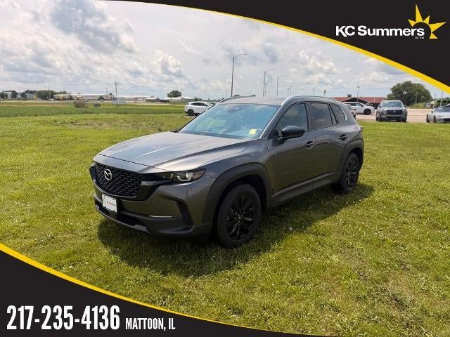 2025 Mazda Mazda CX-50 2.5 S Premium Package AWD in Machine Gray Metallic — front three-quarter view