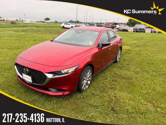 2026 Mazda Mazda3 Sedan 2.5 S Select Sport FWD in Soul Red Crystal Metallic — front three-quarter view