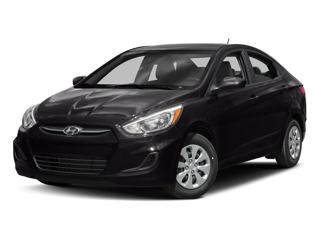 2017 Hyundai ACCENT SE Sedan Auto in Ultra Black — front three-quarter view